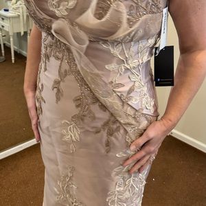 Terani Couture One Shoulder Embroidered Mermaid Gown